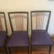 Série de 4 chaises 1960 vintage