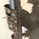 Pair of Brutalist Wrought Iron Eagle Wall Sconces