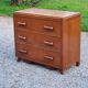 Vintage chest of drawers from the 50s solid oak 3 drawers