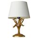 Gold metal table lamp with wheat pattern, mid-20th century.