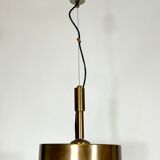 Mid-century Stilnovo brass pendant light from 50s
