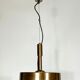 Mid-century Stilnovo brass pendant light from 50s