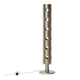 XXL table lamp in brushed perforated aluminium, 1980-1990s