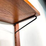 Danish Mid Century Teak Shelving System | Set of 3 Wall Shelves | Scandinav