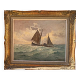 Calutier on the high seas, original canvas