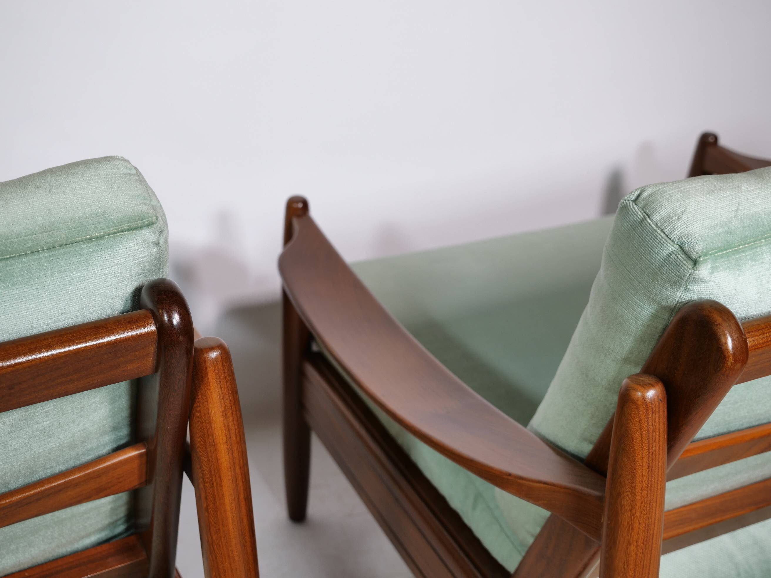 Mid-Century Design Teak Lounge Chairs from Denmark, Set of 2, 1960s