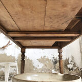 Artist studio oak draper table