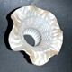 Lamp glass ART DECO - tulip cup in frosted glass molded basketry