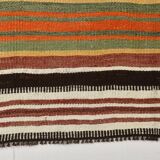 7x14 Wool Runner Rug, Long Wide Rug, 212x438Cm Rare Size Rug,Turkish Runner