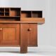Buffet vintage par Silvio Coppola pour Bernini en bois de noyer, années 1960.