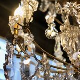 Large chandelier with tassels and old daggers