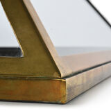 Brass pyramid display case