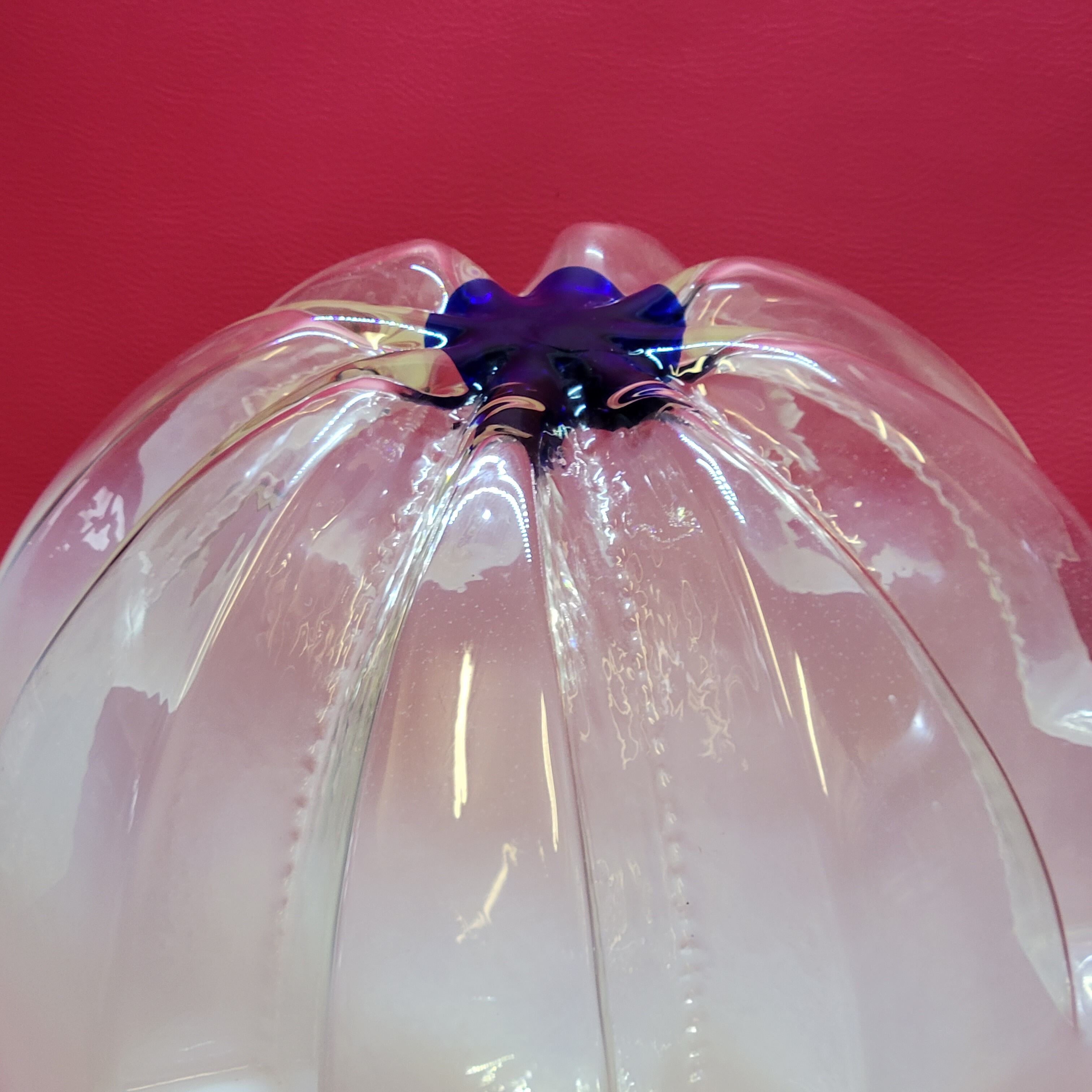 Globe Boule Pour Suspension Ou Lampe Lampadaire Vintage Mazzega Italie 1970 30cm