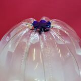 Globe Boule Pour Suspension Ou Lampe Lampadaire Vintage Mazzega Italie 1970 30cm