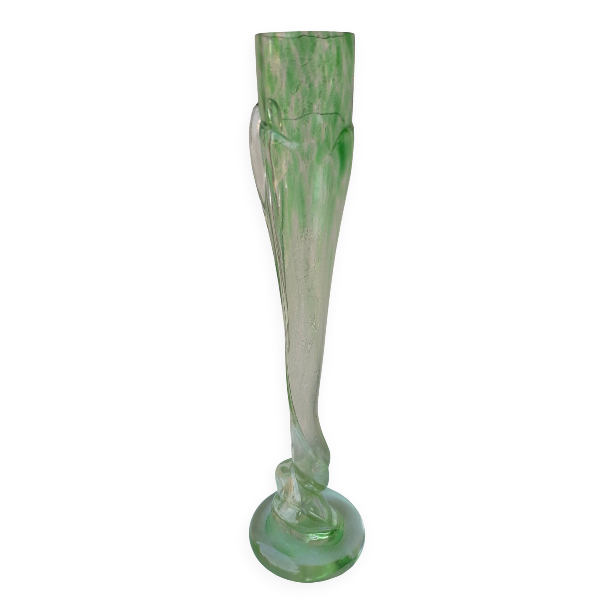 Blown glass vase Michel Steiner