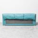 3-seater fabric sofa in Alvar Aalto style, bent wood, 1970s vintage modernism