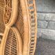 Vintage rattan headboard from the 1970s