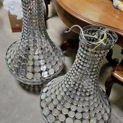 Pair of hot air balloon chandeliers designed in the late 20th century.