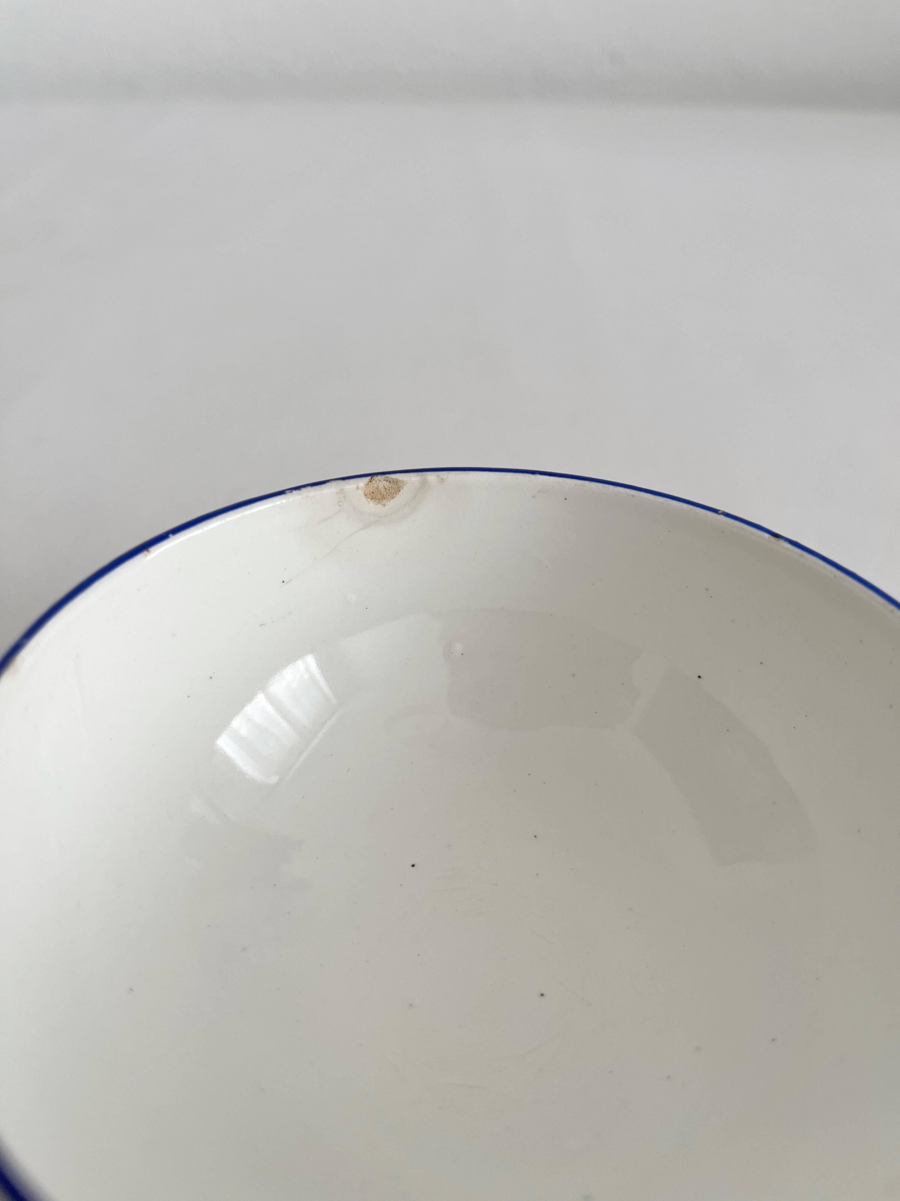 Polychrome ironstone cup "Nella" by Jules Veillard, Bordeaux (JVB)