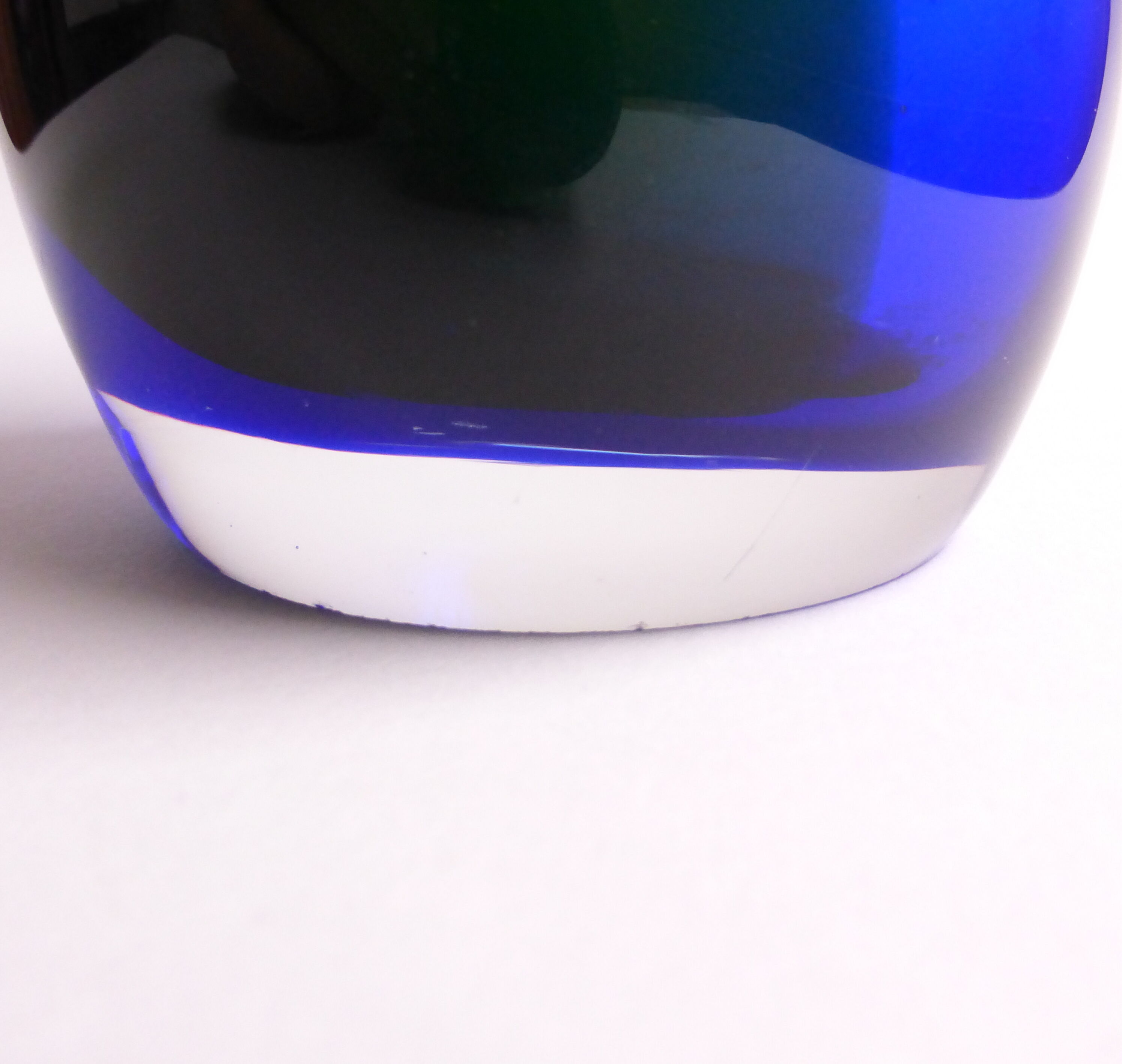 Murano Italy 1960's two-coloured vase