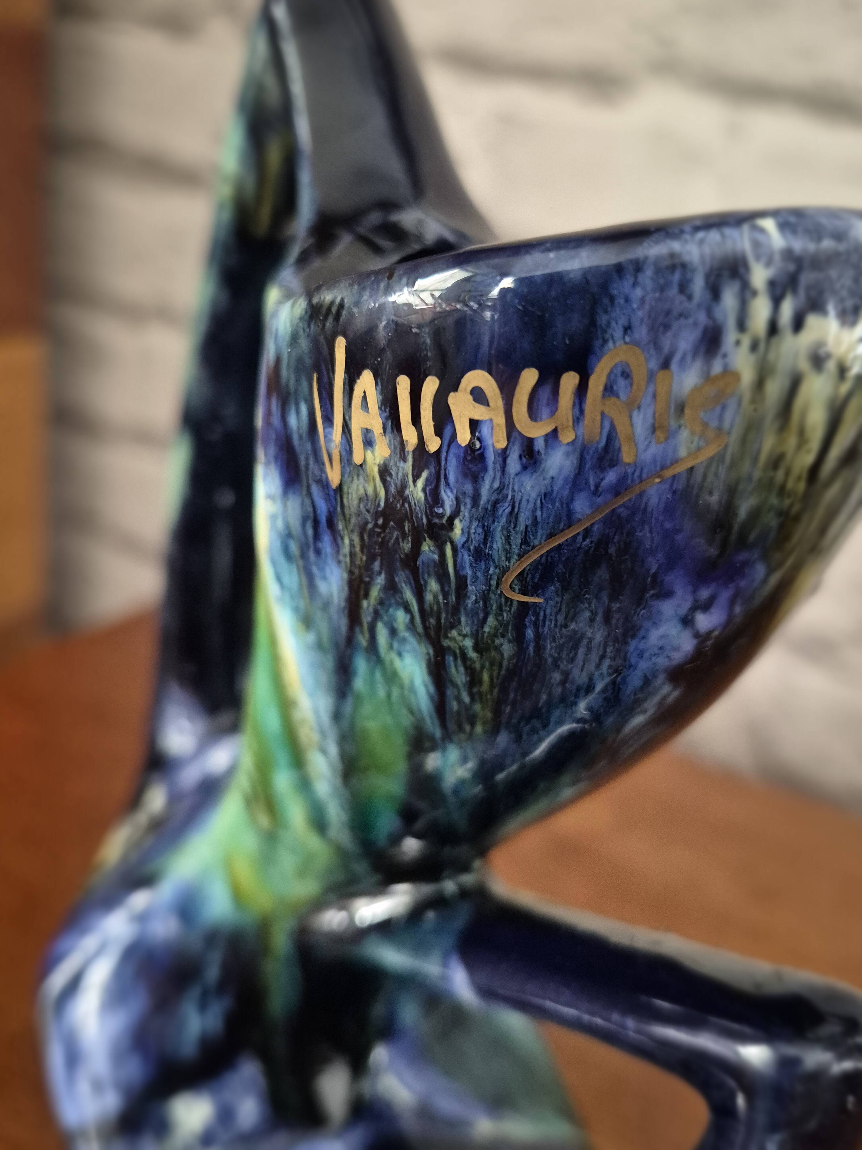 VALLAURIS Vintage Asymmetrical Vase