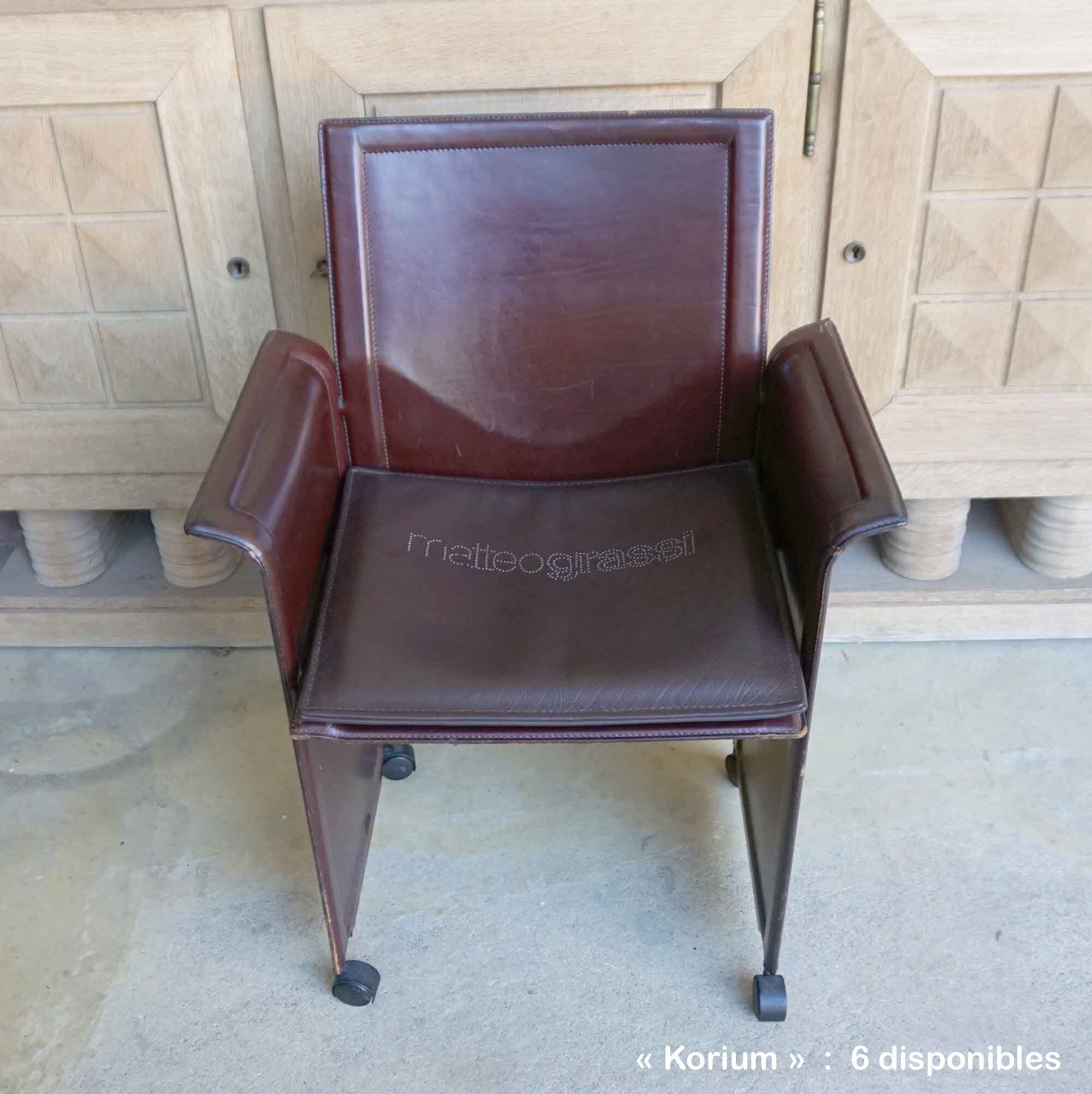 “Korium” chairs by Tito Agnoli Matteo Grassi