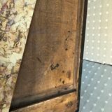 Chest of drawers "tomb" patinated black regency style