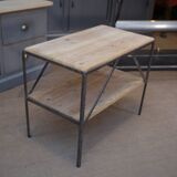 Petite table d’appoint industrielle 1970s