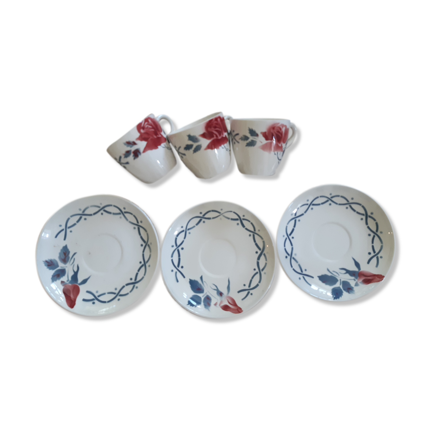 Digoin cups and creamer