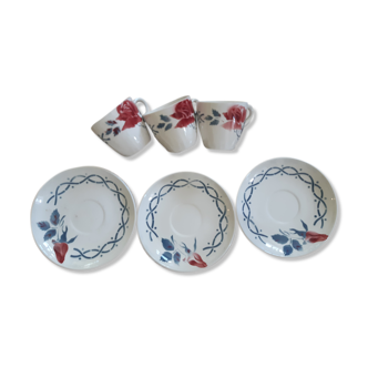 Digoin cups and creamer