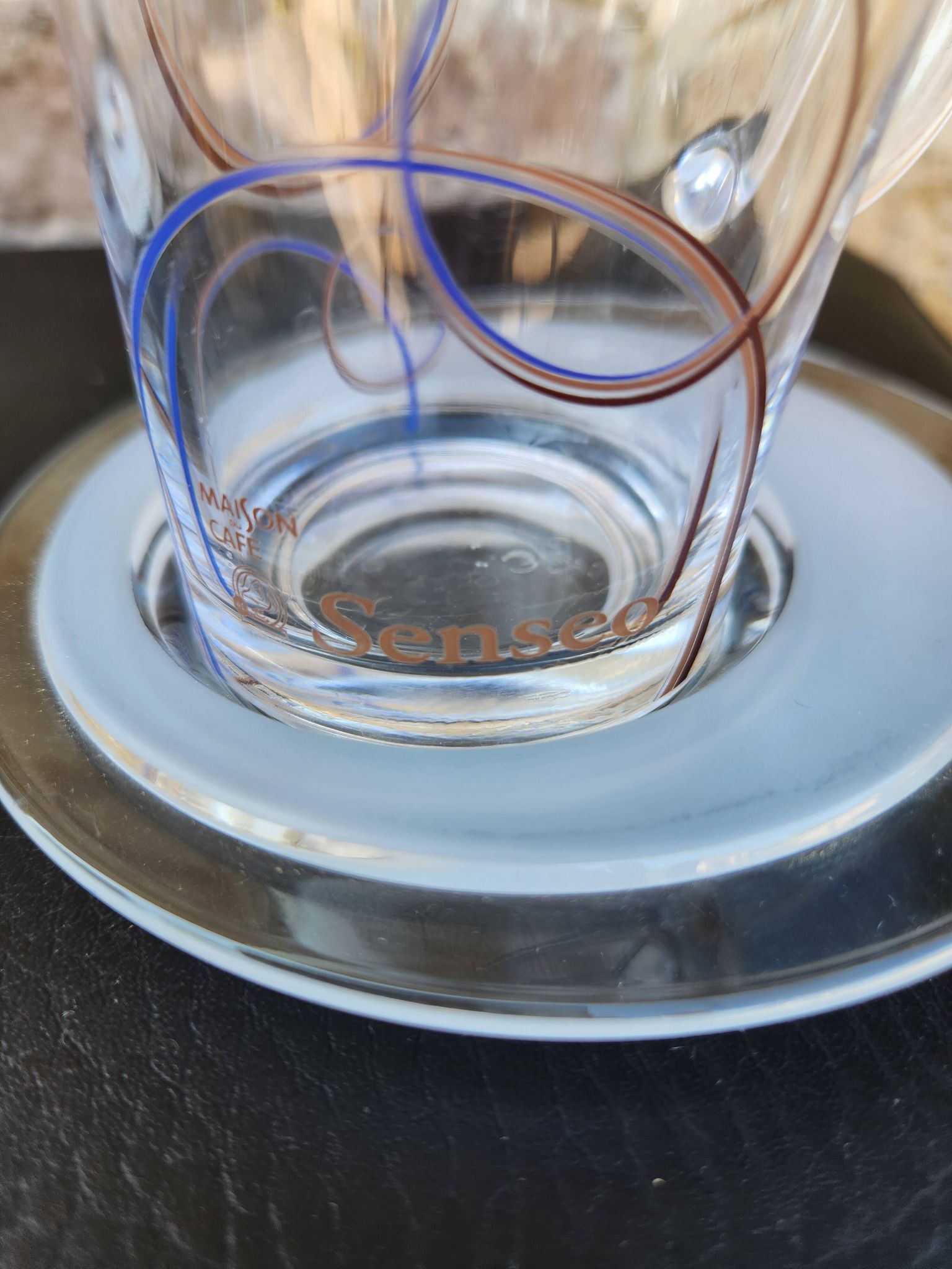 Lot de 4 tasses + sous‑tasses Senseo – Maison du Café – parfait état