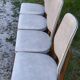 Set of 4 vintage Scandinavian design chairs – 1960s/70s – stained wood