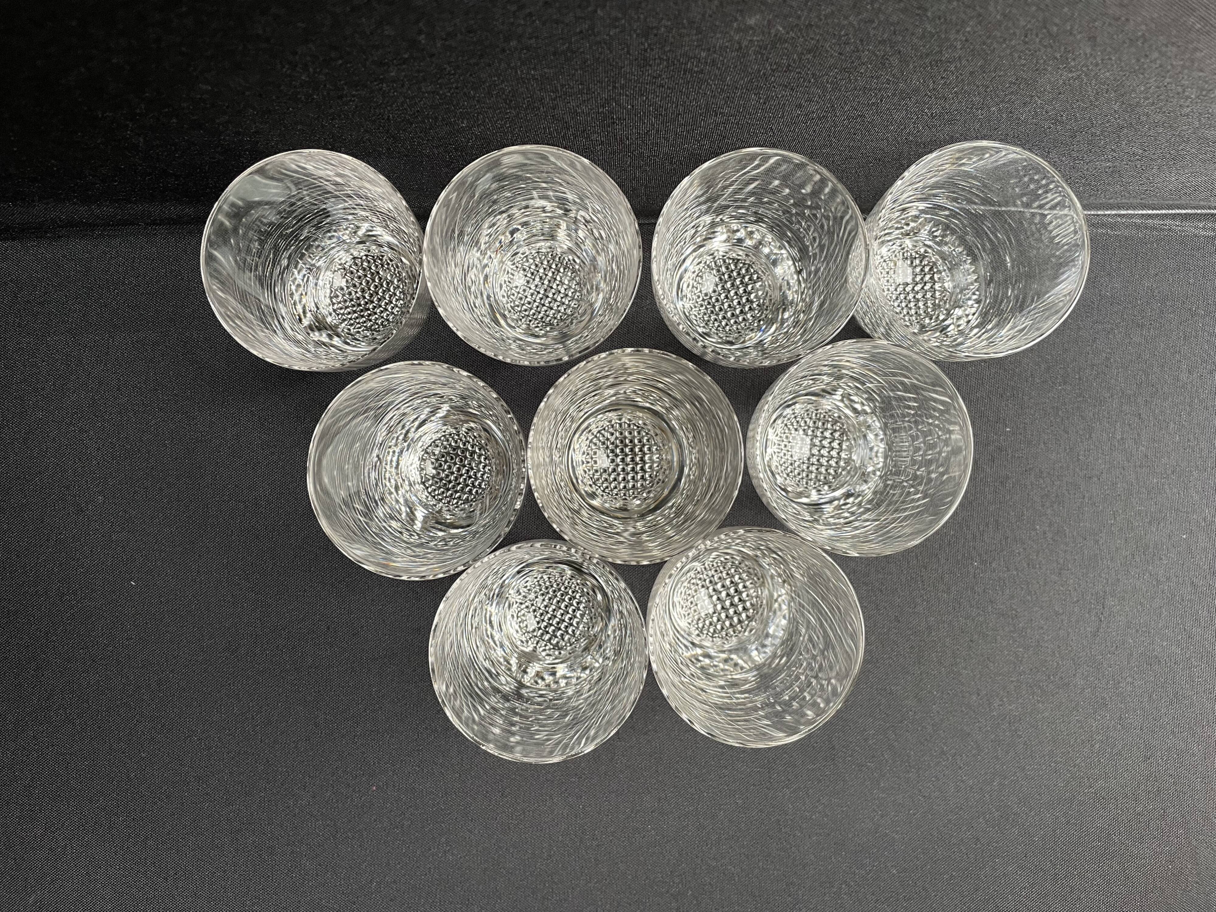 Large glasses (9) - Mid-century modern - Crystal