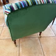 Beautiful velvet chaise longue from the early 20th century.