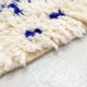 Azilal Moroccan Berber rug with majorelle blue patterns 1.40x0.92m