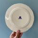 Set of 7 flat plates in Gien earthenware, Delft décor