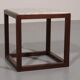 Rare 1970s cubic wenge & marble side tables by Claus Bonderup & Torsten Thorup