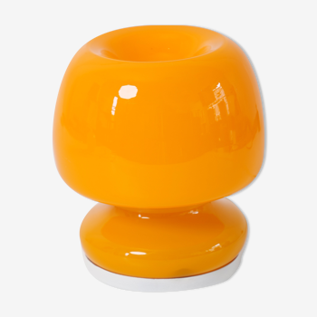 Lampe italienne opaline orange vintage