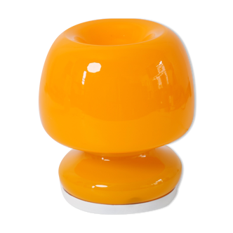 Lampe italienne opaline orange vintage