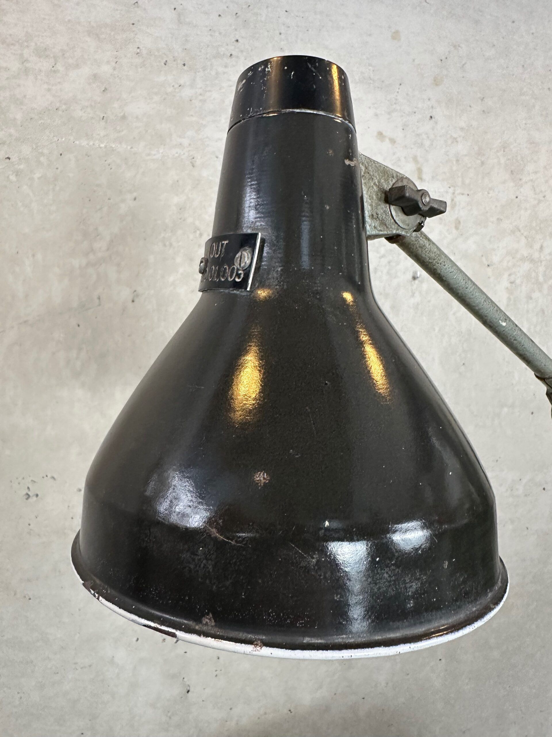 Vintage industrial trolley 'Hazet Assistent' + Rademacher lamp