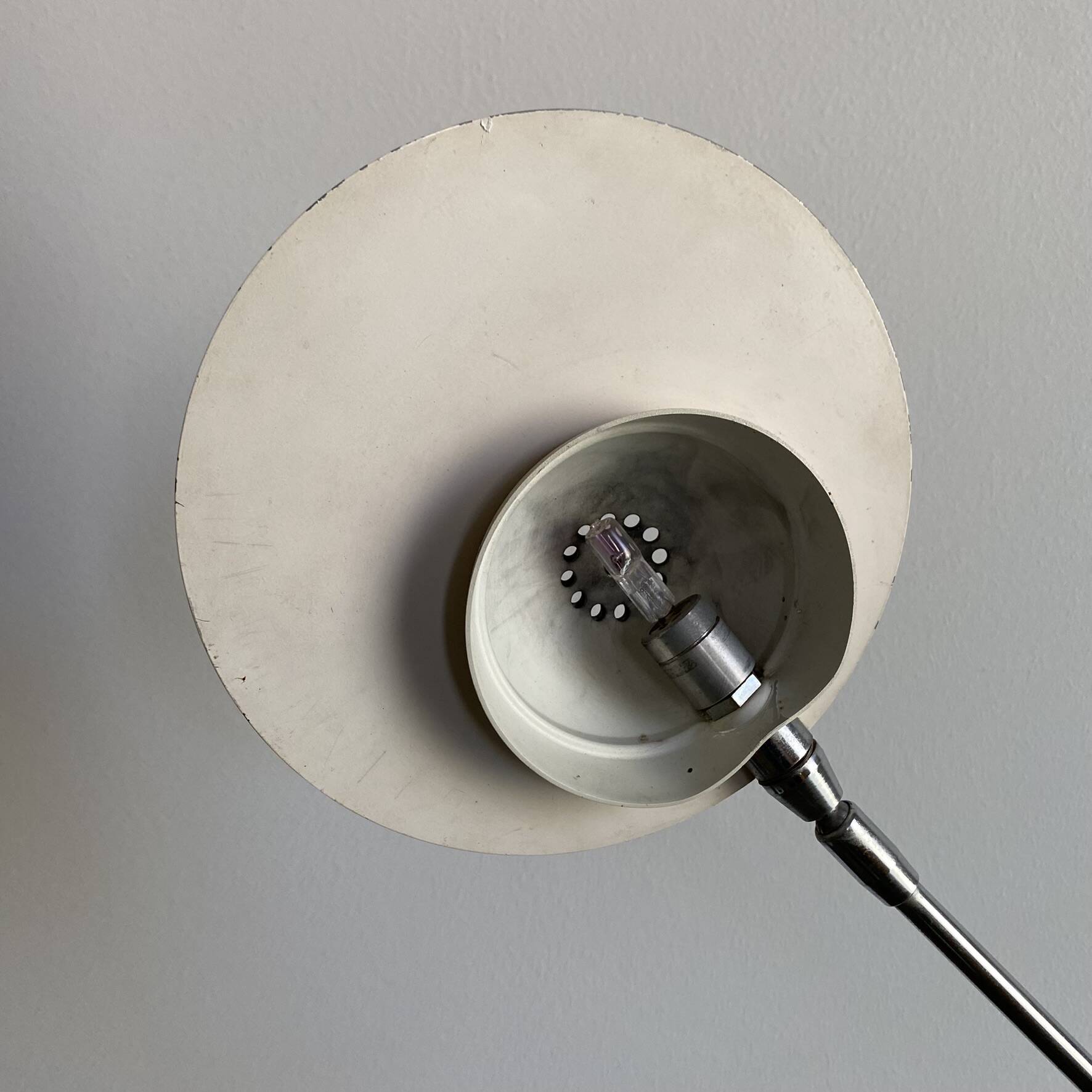 Aluminor chrome balance desk lamp in Space Age style