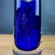 Blue glass vase