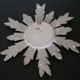Sun mirror in gilded wood
