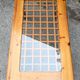 Lattice coffee table in pine and glass, France, 1980