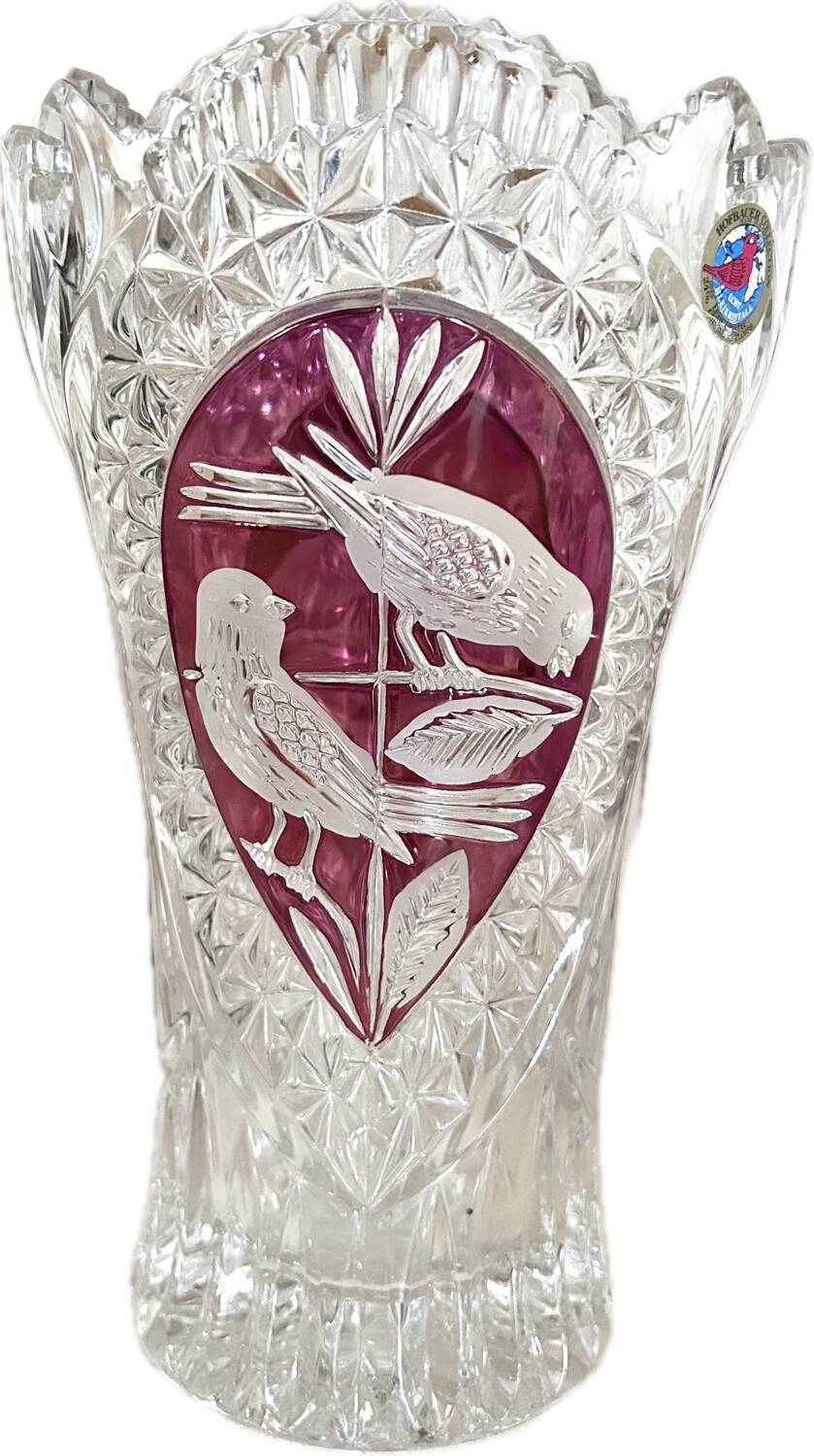 Hofbauer crystal vase