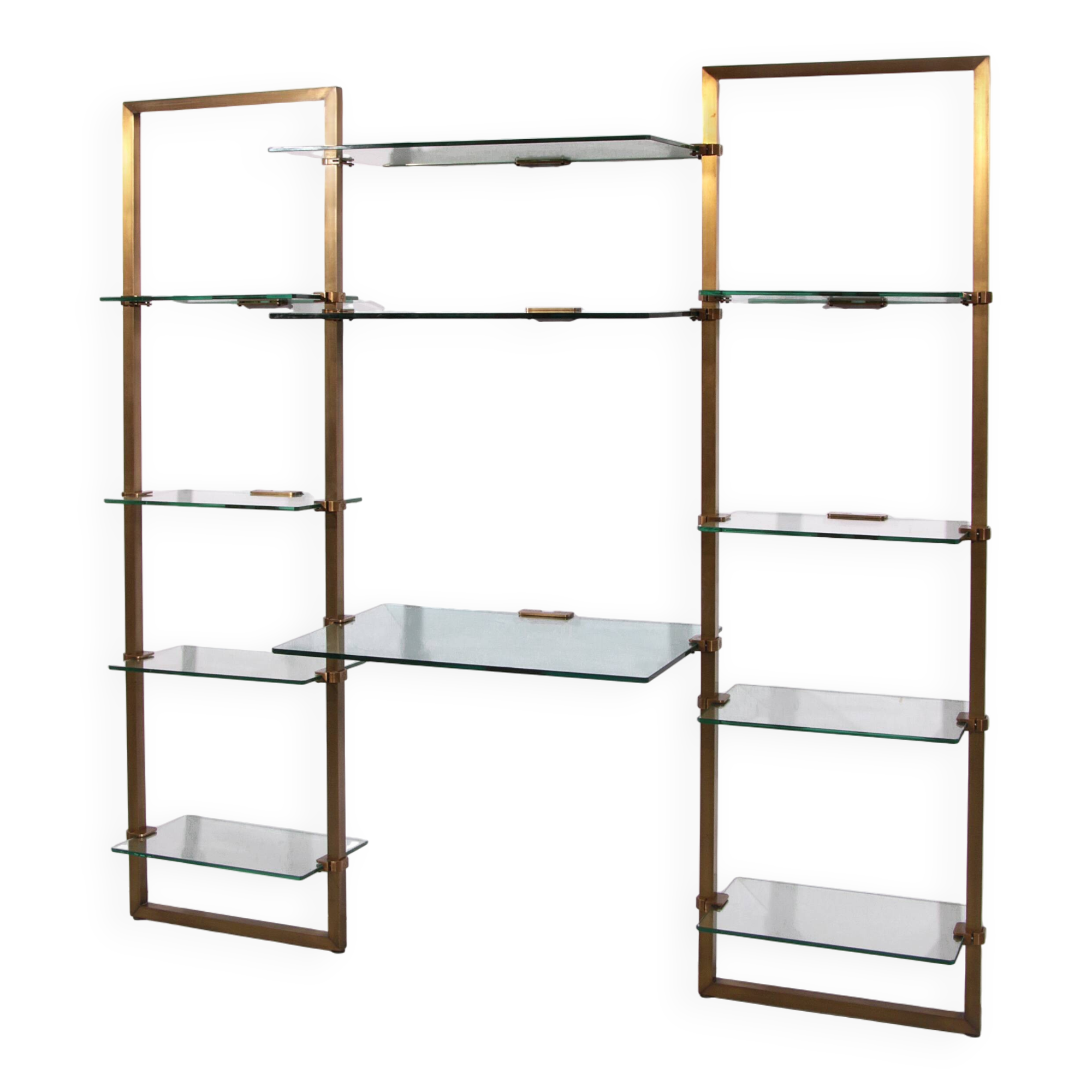 Peter Ghyczy Brass Very Rare Wall Unit Model R16 1970