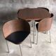Fusion table and four chair set, vintage Ikea, 1990