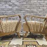 Pair of vintage 1950s armchairs