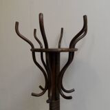 Vintage standing coat rack in bamboo