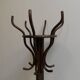 Vintage standing coat rack in bamboo